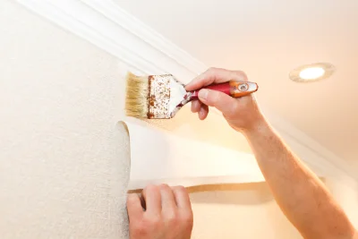 Pose de papier peint à Luc — revêtements muraux et toiles de verre